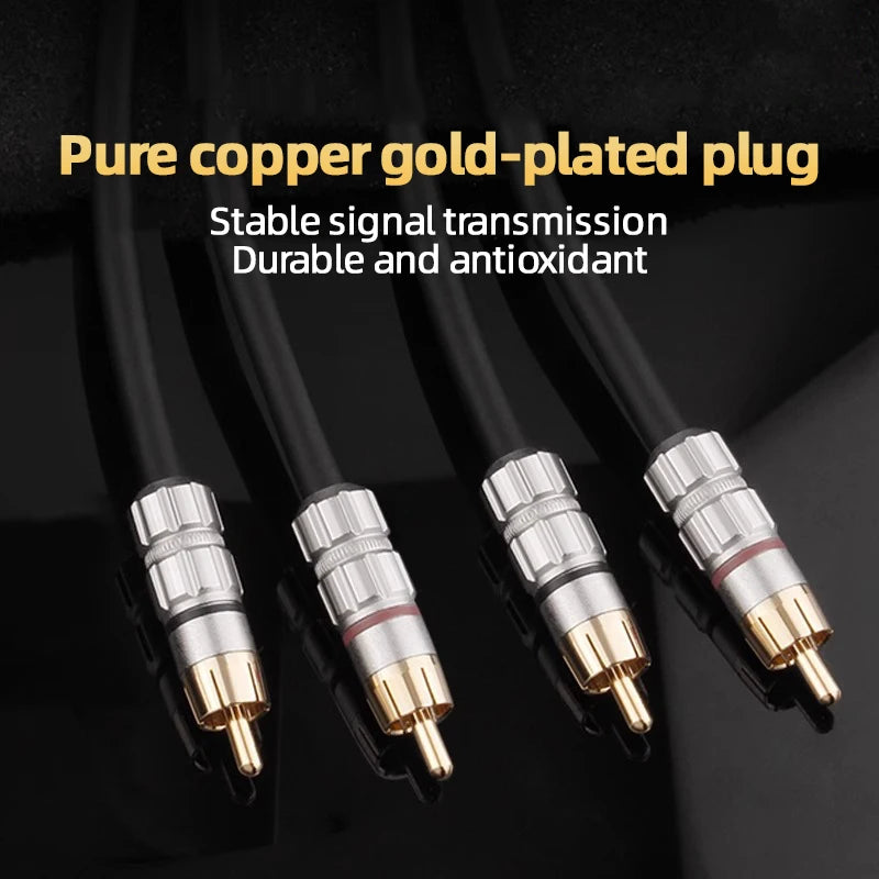 Stereo 2RCA Audio Cable, Length Options
