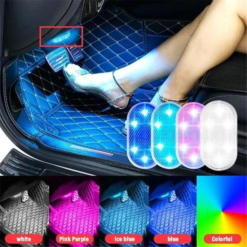 Wireless LED Car Interior Lights USB Rechargeable Touch Lamp