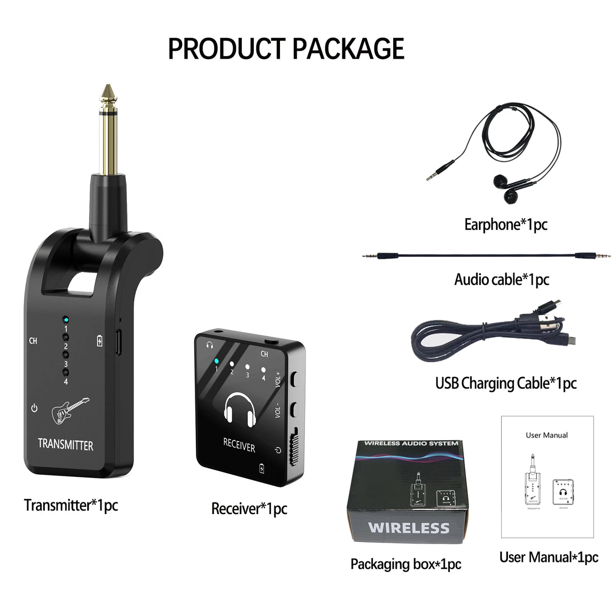 MB-9 trådlöst in-ear övervakningssystem