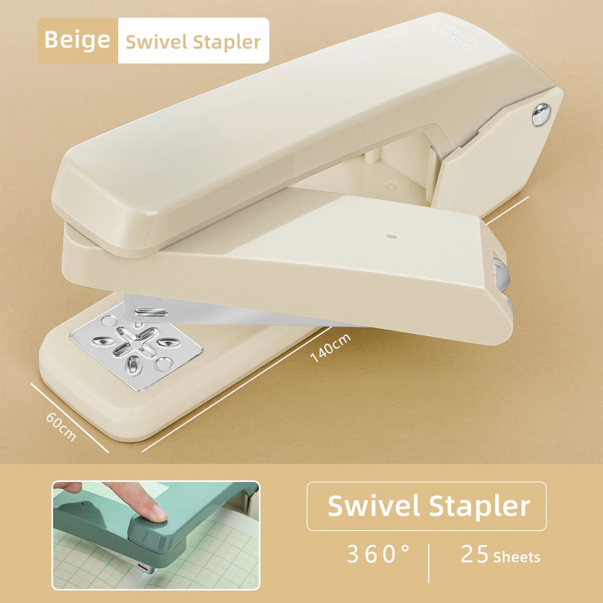 Swivel Manual Stapler for 24/6 Staples