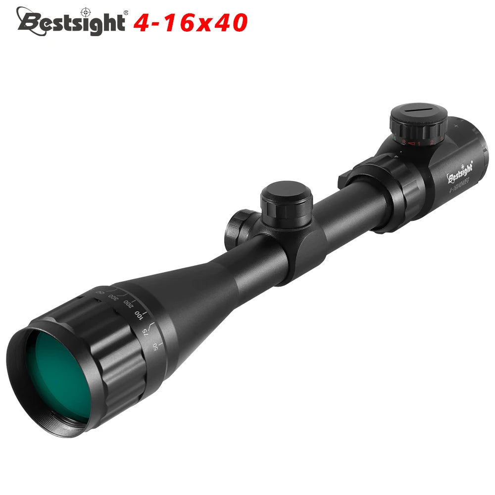 4-16X40 AOE Optics Hunting Riflescope Red&Green Dot Illuminated Sight Rifle Scope Sniper Gear Scope Airsoft Rifle 