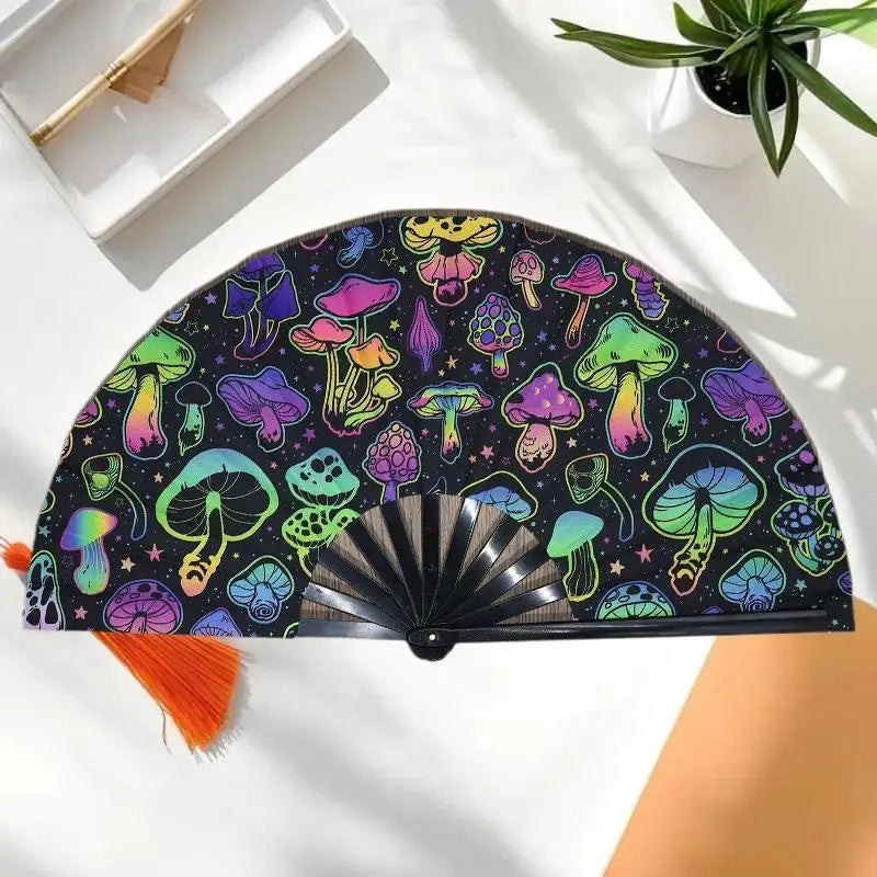 UV-Printed Bamboo Folding Performance Fan