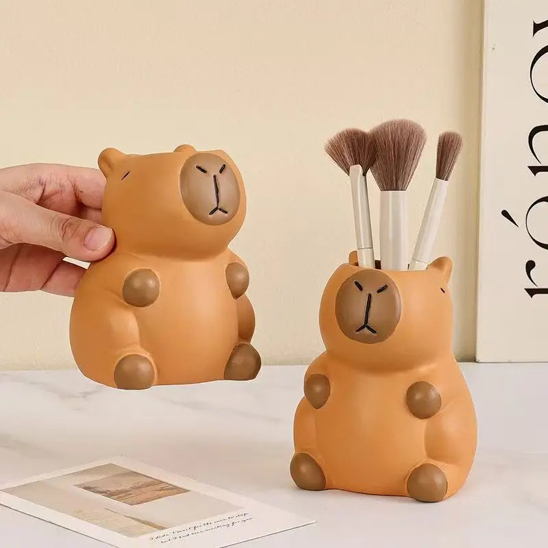 Cartoon Character Desk Pen Holder for Pens and Makeup Brushes