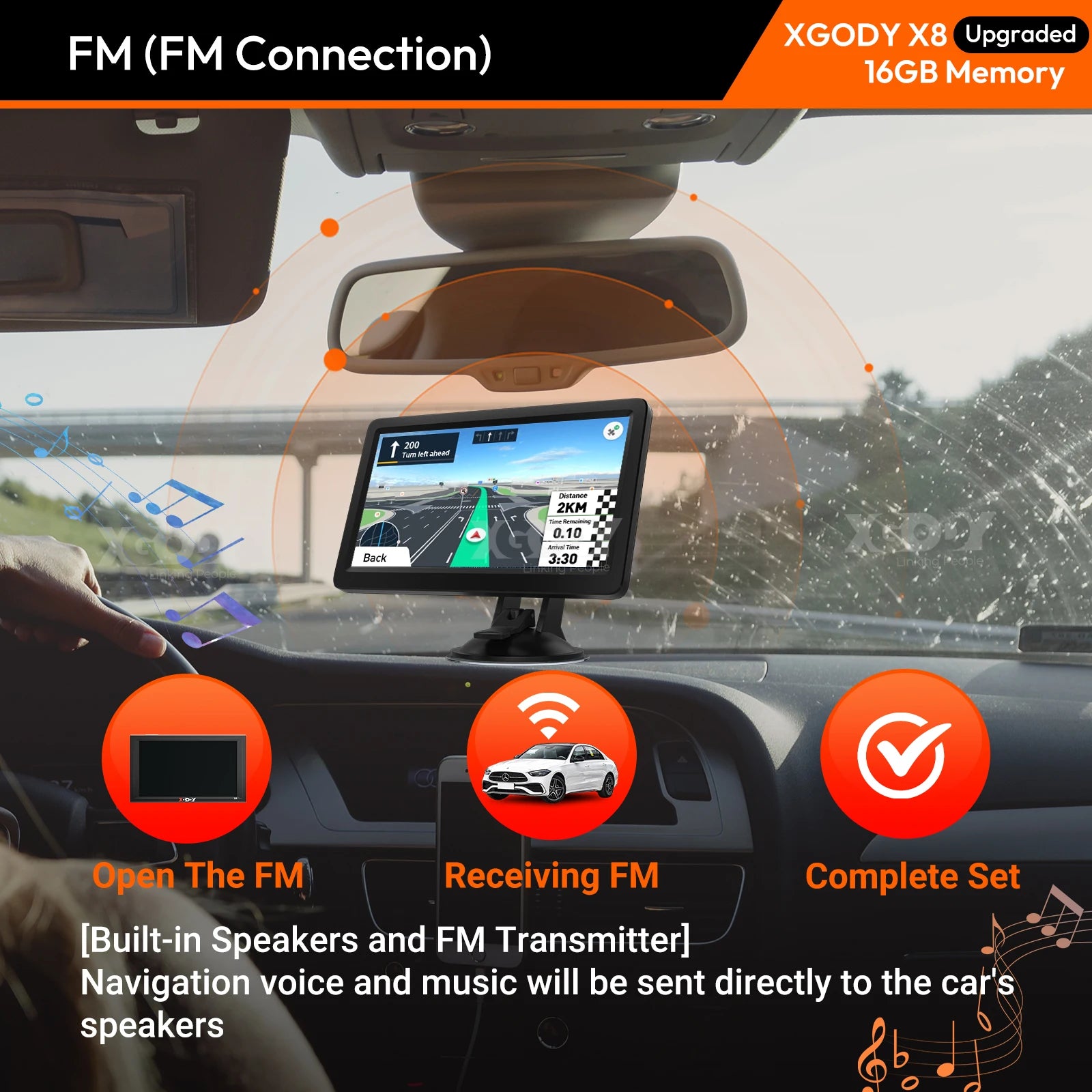 9 Inch Truck GPS Navigation with UK & Europe Maps