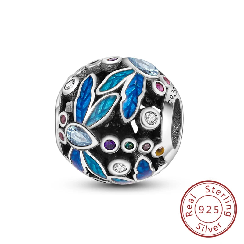 Sterling Silver Firefly Bee Butterfly Hummingbird Charms