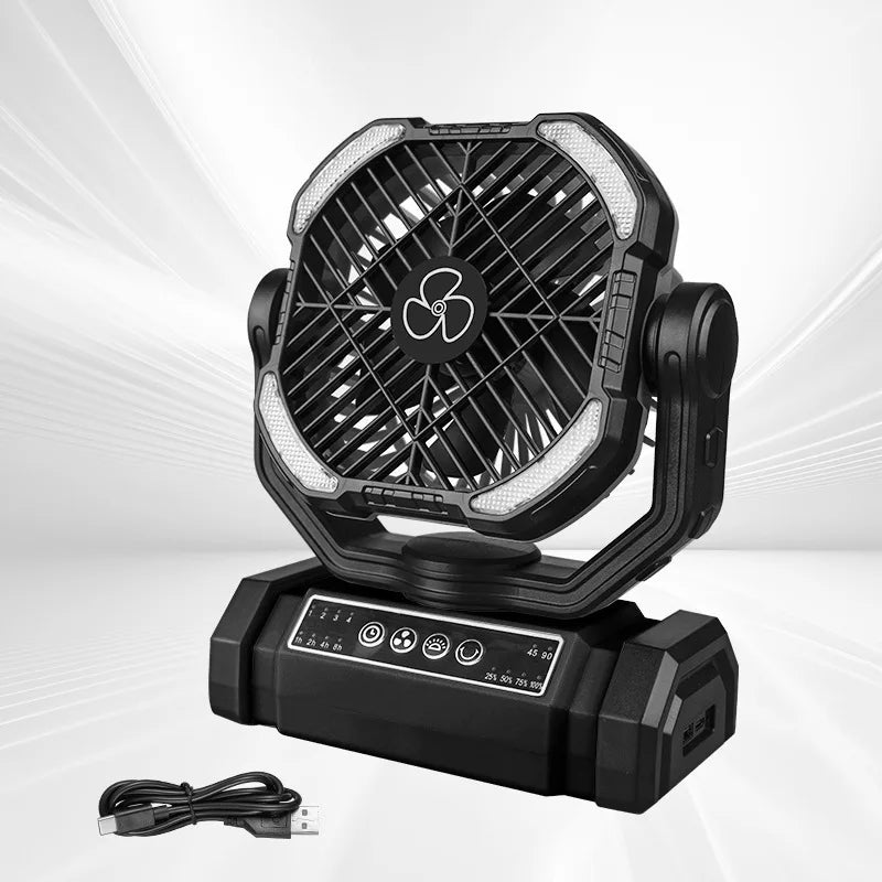 20000mAh Rechargeable Portable Fan with LED Light