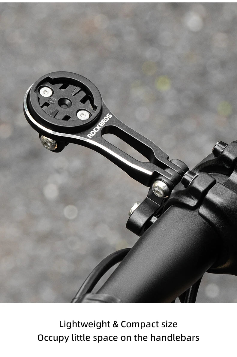 Prolunga per Supporto Computer da Bici con Porta Luce Anteriore Staffa in Lega