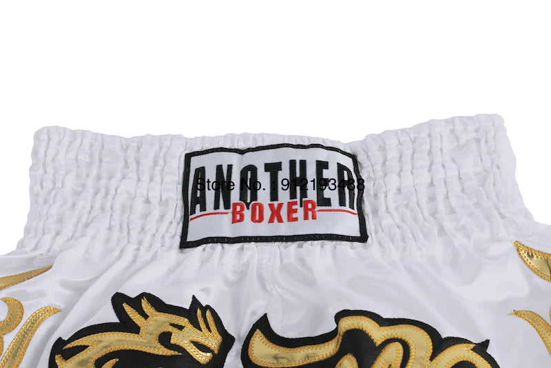 Muay Thai Shorts 2024 New Boxing Shorts Women Men Child Embroidery Kickboxing Training Pants Sanda Martial Arts Fight Equipment 