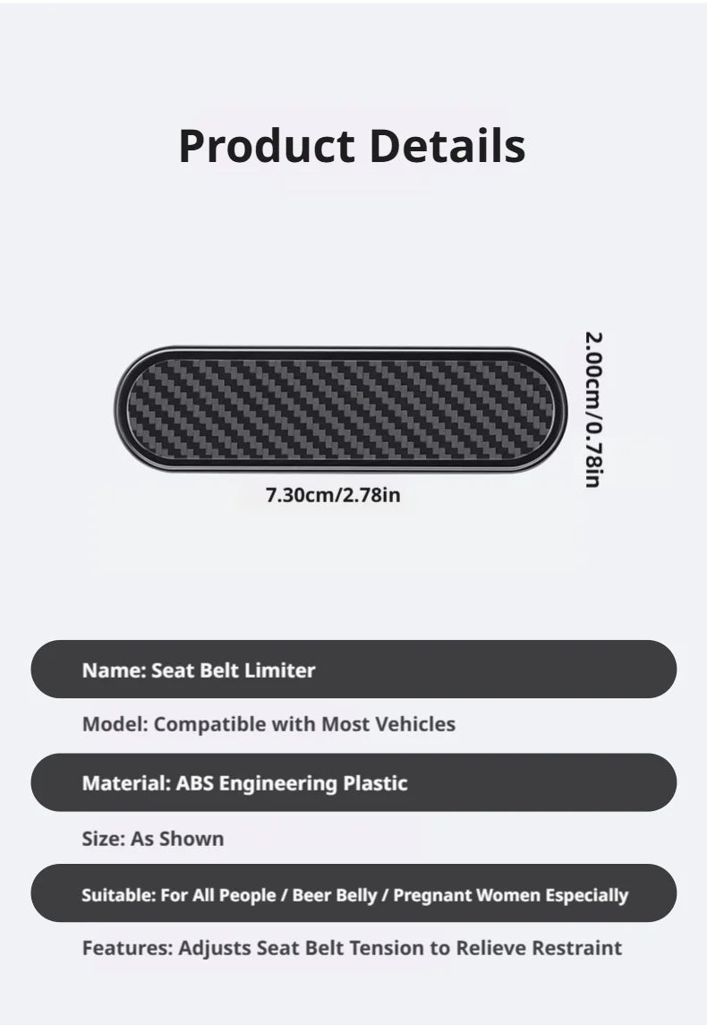 SEAMETAL Car Seat Belt Fastener Clip Flexible Adjustable Seat Belt Adjuster Universal Safty Belt Buckle