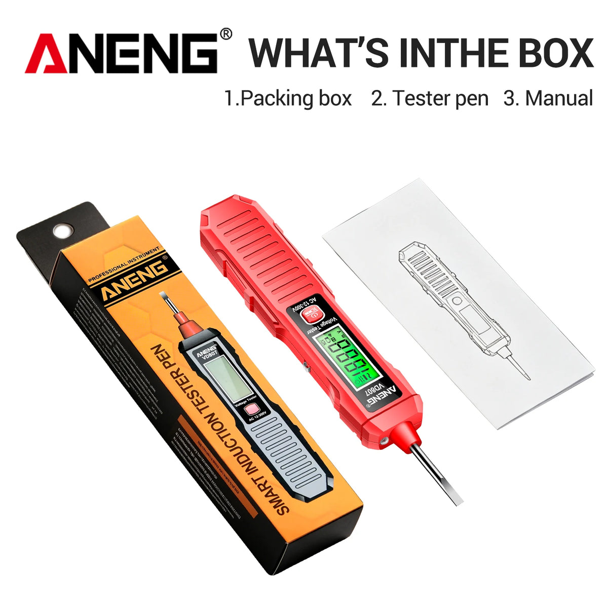 VD807 AC Voltage Tester Pen with LED Light
