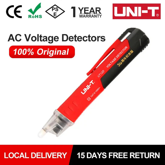 UNI-T AC Voltage Detector UT12D Non Contact Voltage Tester 12V-1000V Contactless Electric Tester Pen Power Sensor LED Spy-shop.com