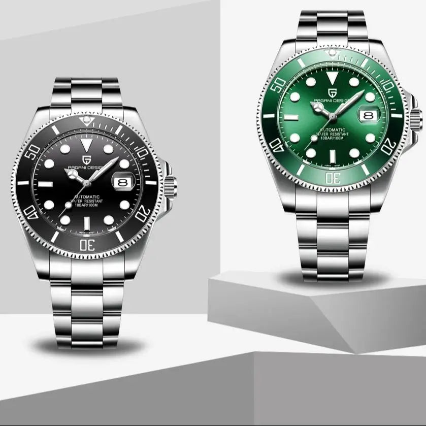 Men’s Automatic Mechanical Watch Stainless Steel 100M Waterproof