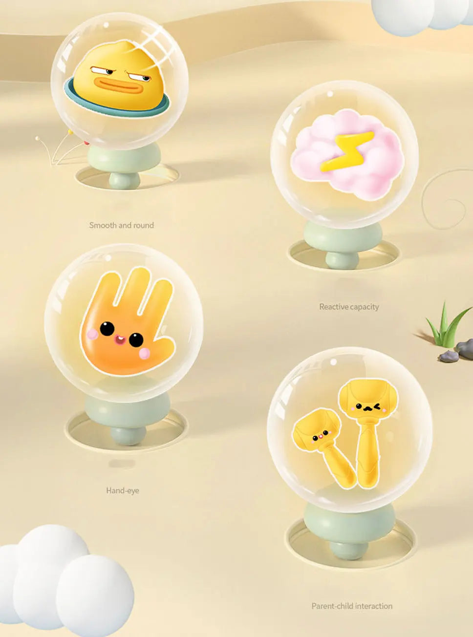 Duck/Frog/Pig Baby Montessori Animal Hammer Toy 🐤 