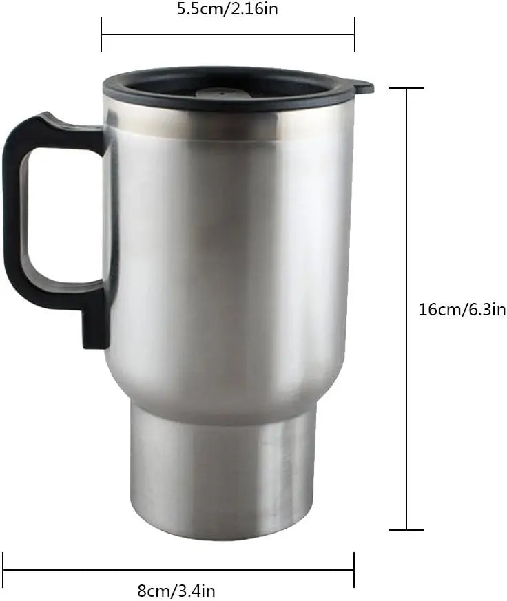 12V Electric Car Heating Cup 450ml for Warm Drinks on the Road