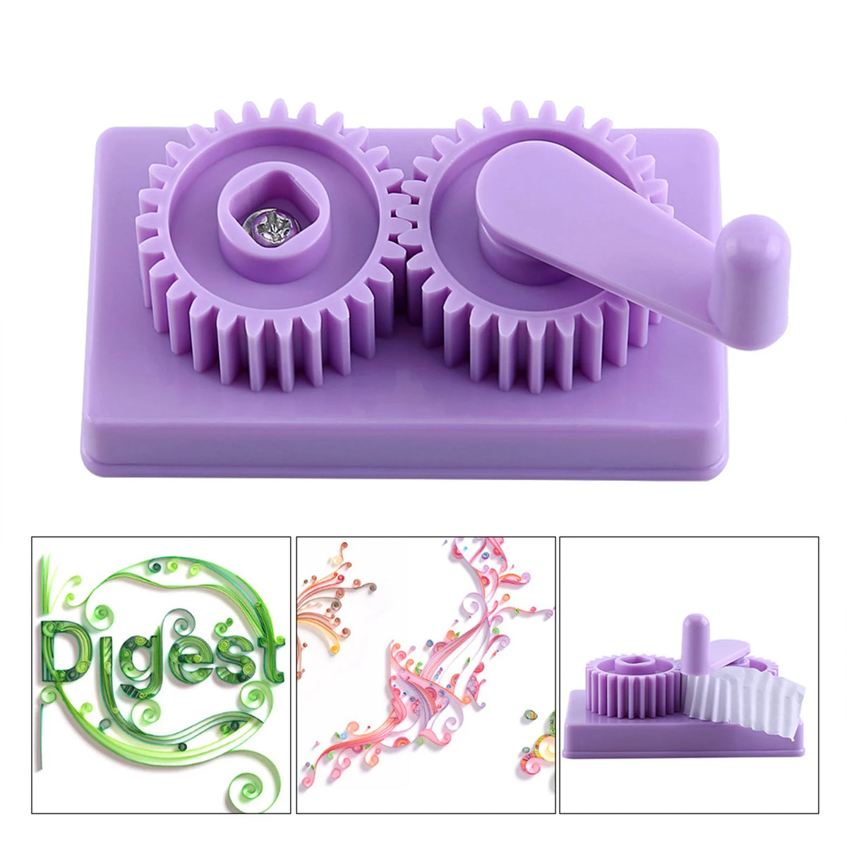 Manual Paper Quilling Crimper with Storage Box