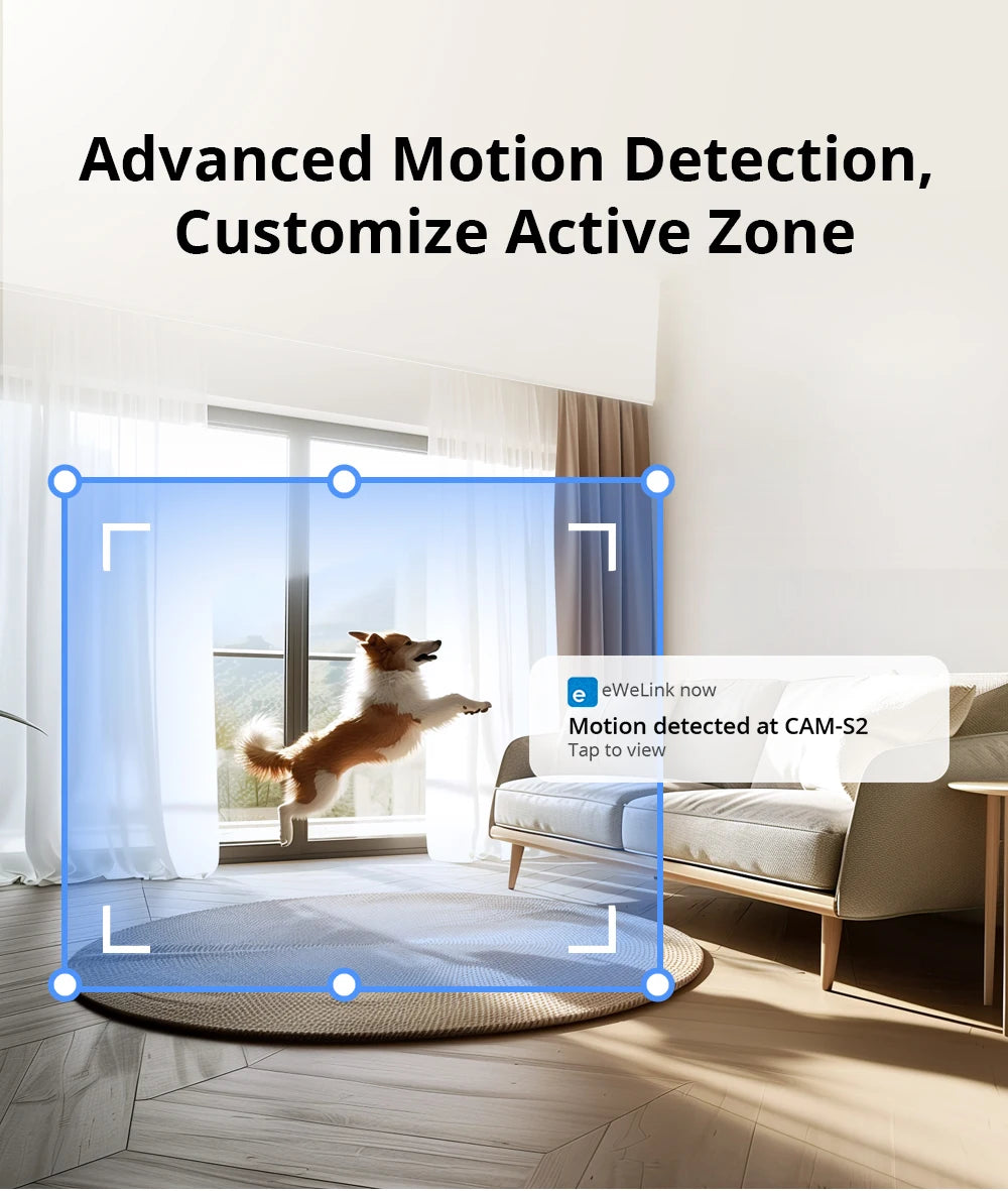 1080P WiFi Home Security Camera with Motion Detection and Two-Way Audio