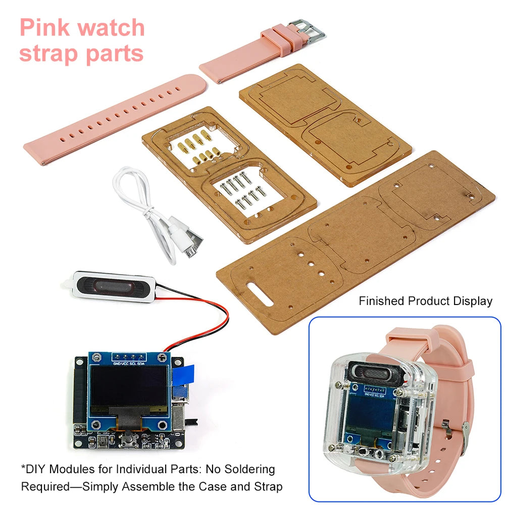 ESP32-S3 Voice Watch DIY Kit - OLED Display