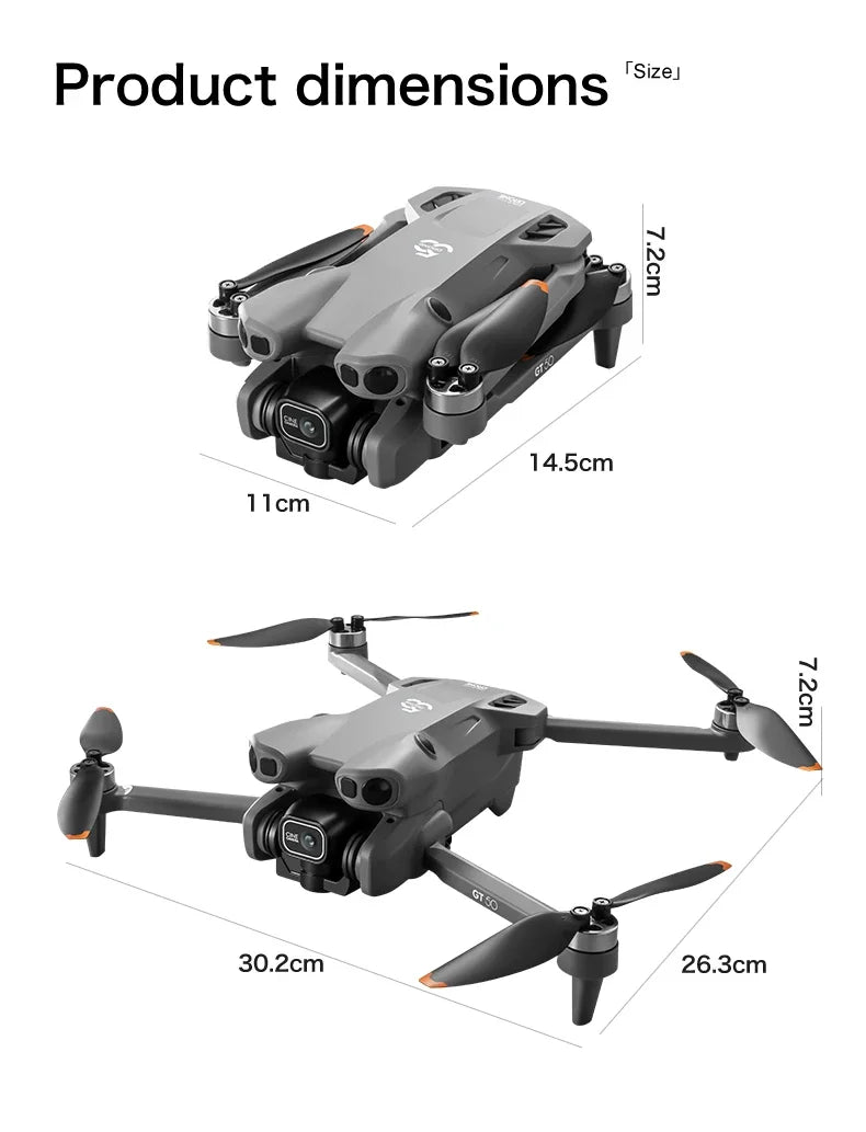 Lenovo GT50 8K Drone with 360° Obstacle Avoidance & 3KM Range