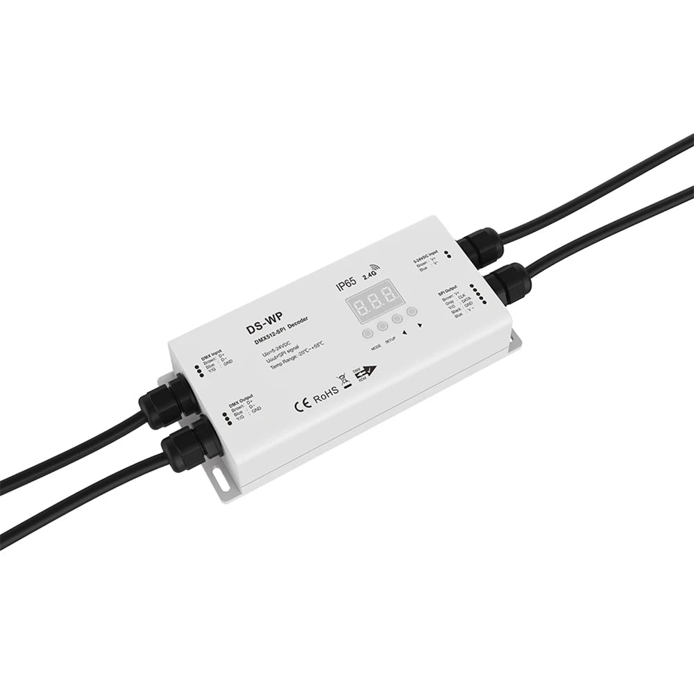 Opciones de decodificador de LED DMX a SPI