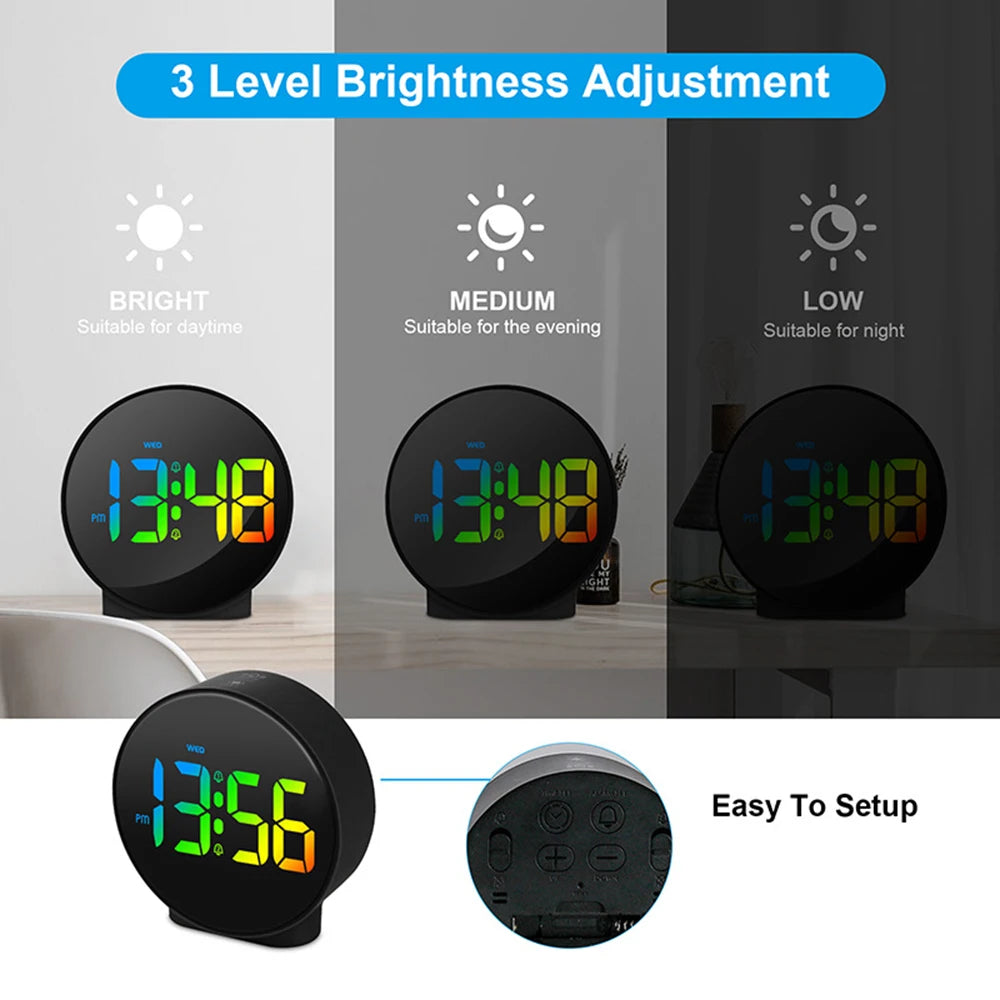 4K/1080P HD wifi clock wireless camera digital clock mini camera motion detection, alarm clock, camera home security mini camera Spy-shop.com