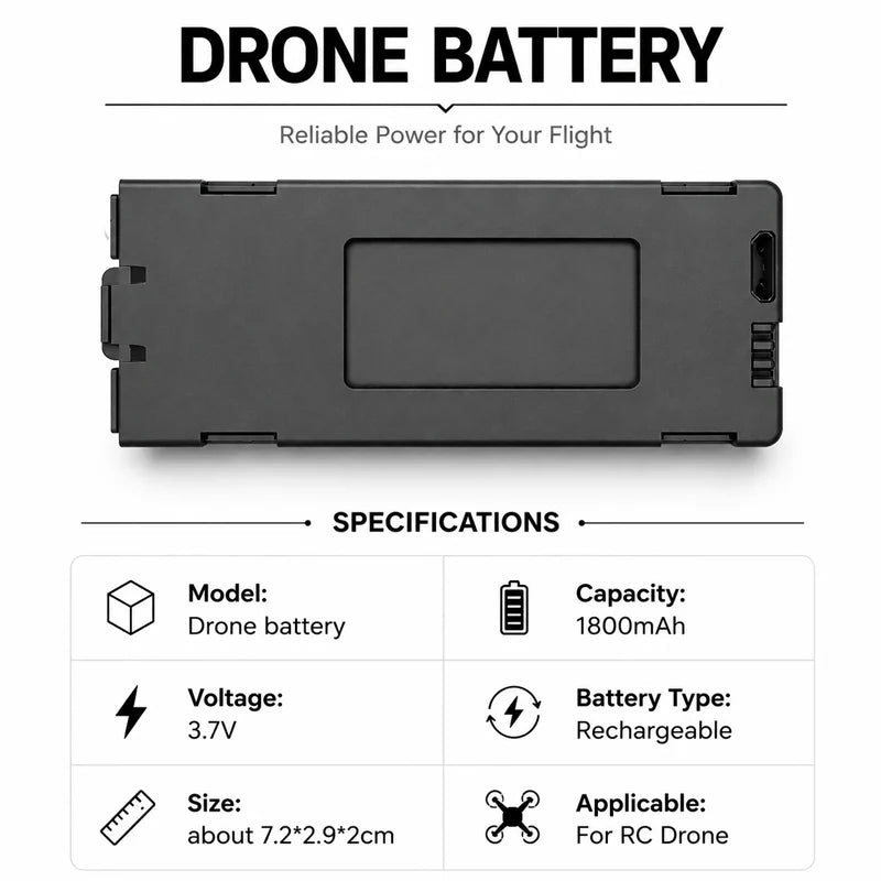 Akumulator 3,7 V do kompatybilnych dronów z serii E88
