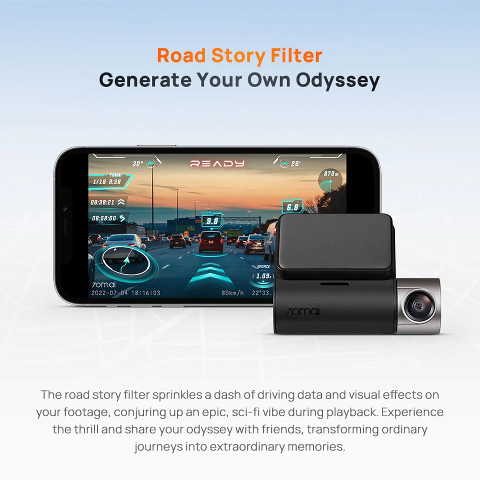 1944P HDR GPS Dash Cam with ADAS and Optional Rear Camera