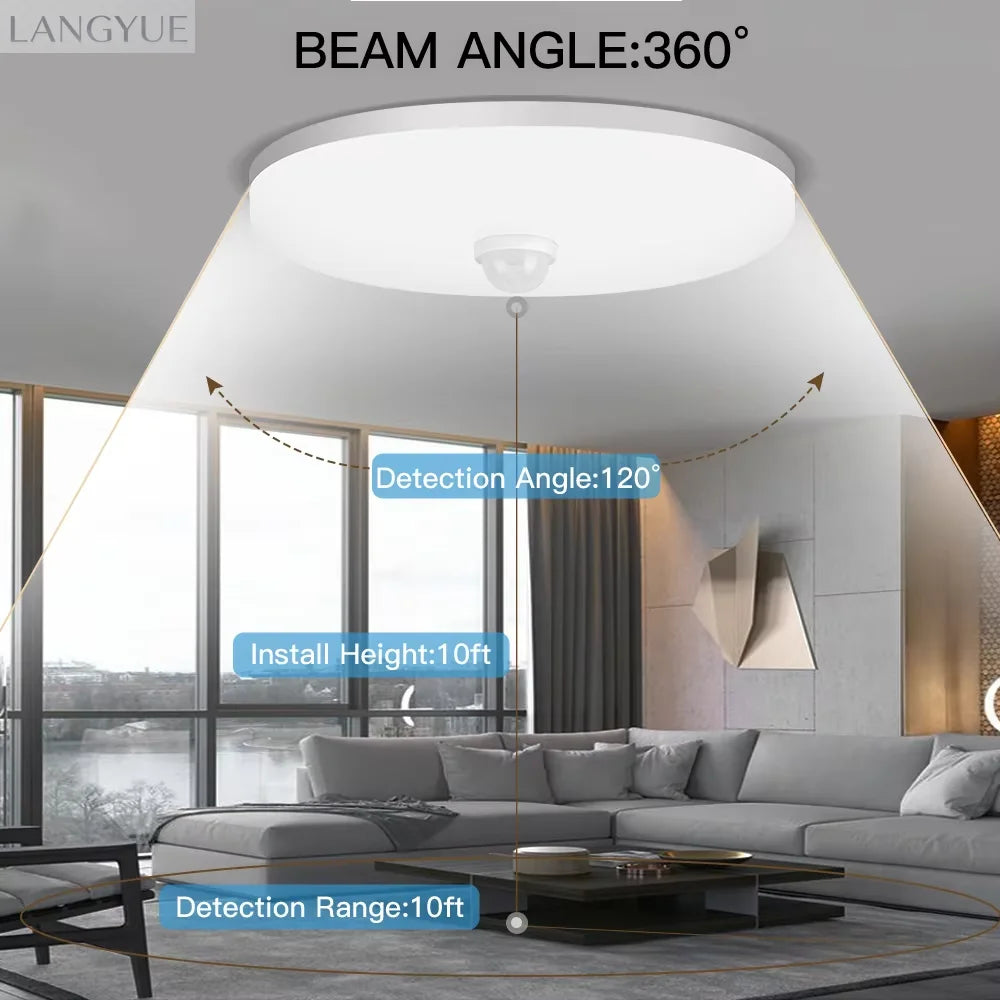 Motion-Sensor LED Ceiling Light