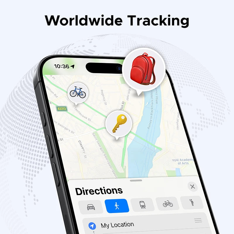 UGREEN Smart Bluetooth Tracker, Keys Finder Item Locator SmartTag Up to 2 Year Battery Phone Finder For Apple Find My (only IOS) 