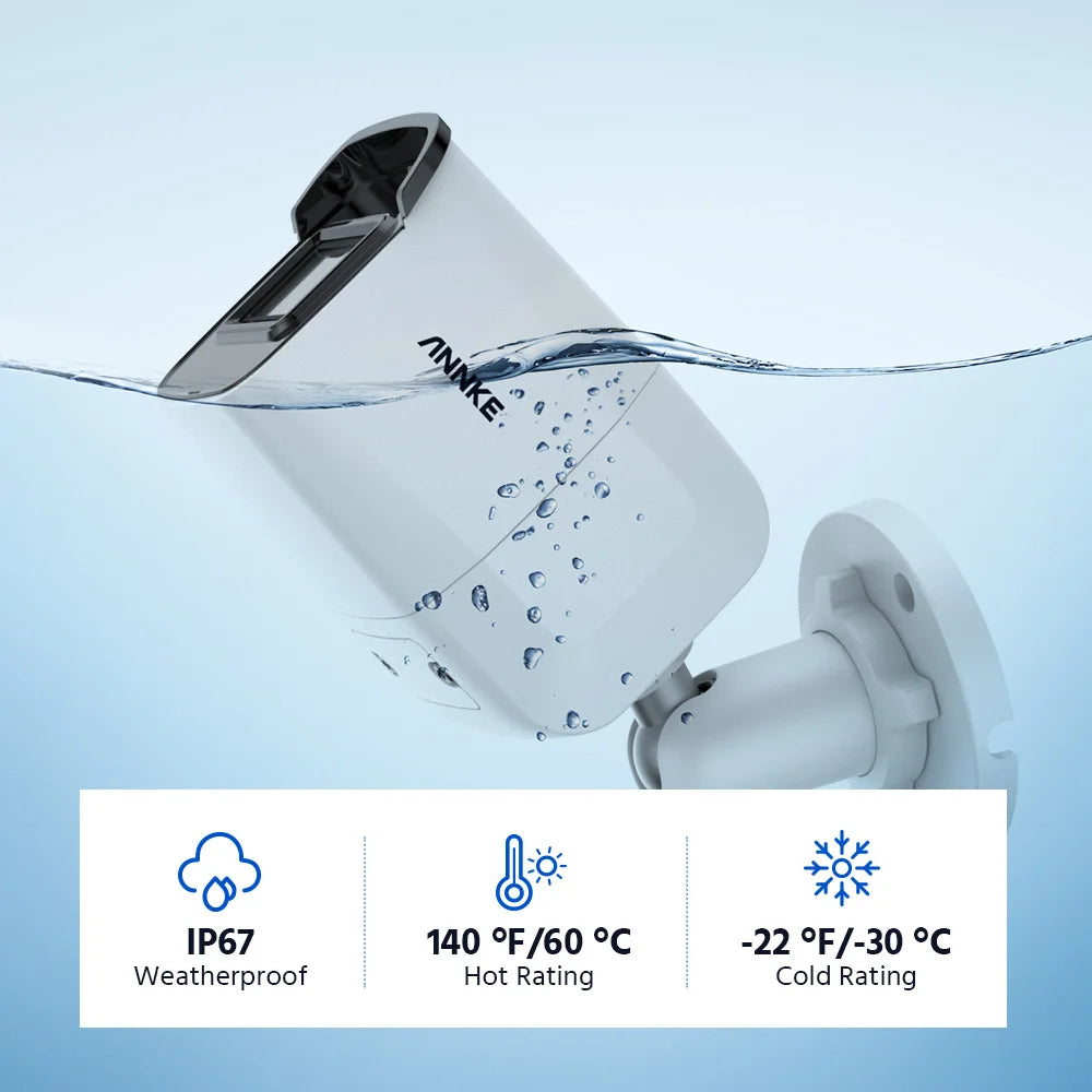 ANNKE 4K 8CH PoE Security Camera System with Audio Recording