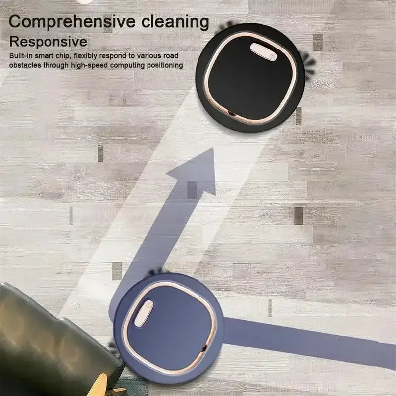 Mini Robot Vacuum Cleaner 3-in-1 Sweep Mop Quiet Cleaning