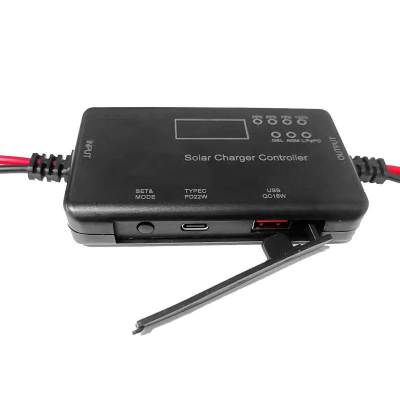 12 V Solar Charge Controller with USB Output