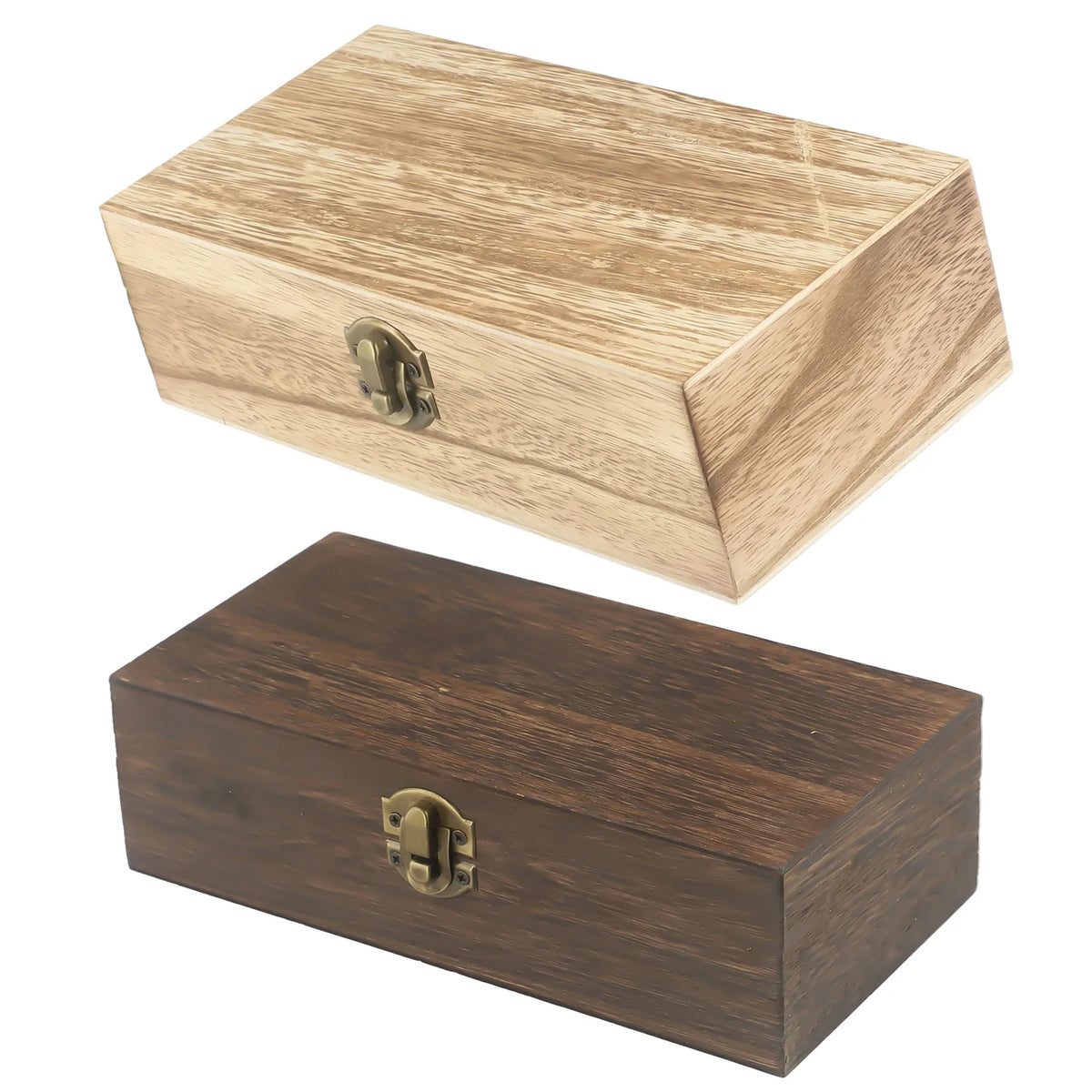 Wooden Storage Box with Clasp, 20 x 10 x 6cm