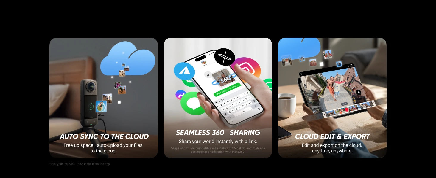 Insta360 X5 Camera 8K Waterproof 360° Action Cam