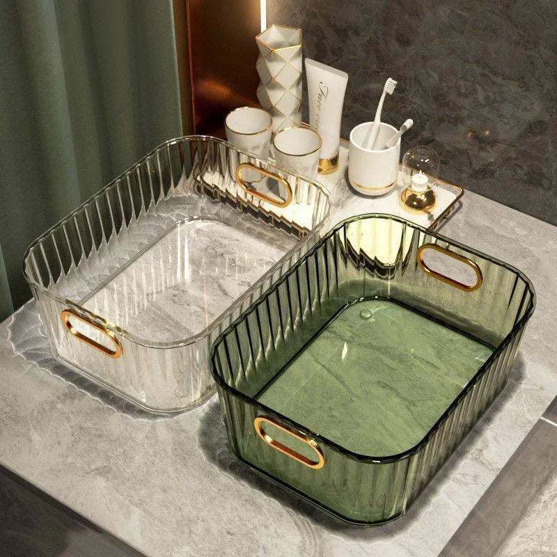 Stackable Rectangular Makeup and Bathroom Storage Organiser