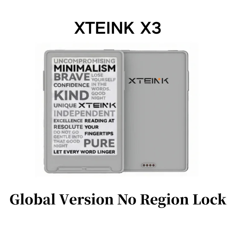 X3 Global Mini E-Ink Reader - 3.7 Inch, 16GB