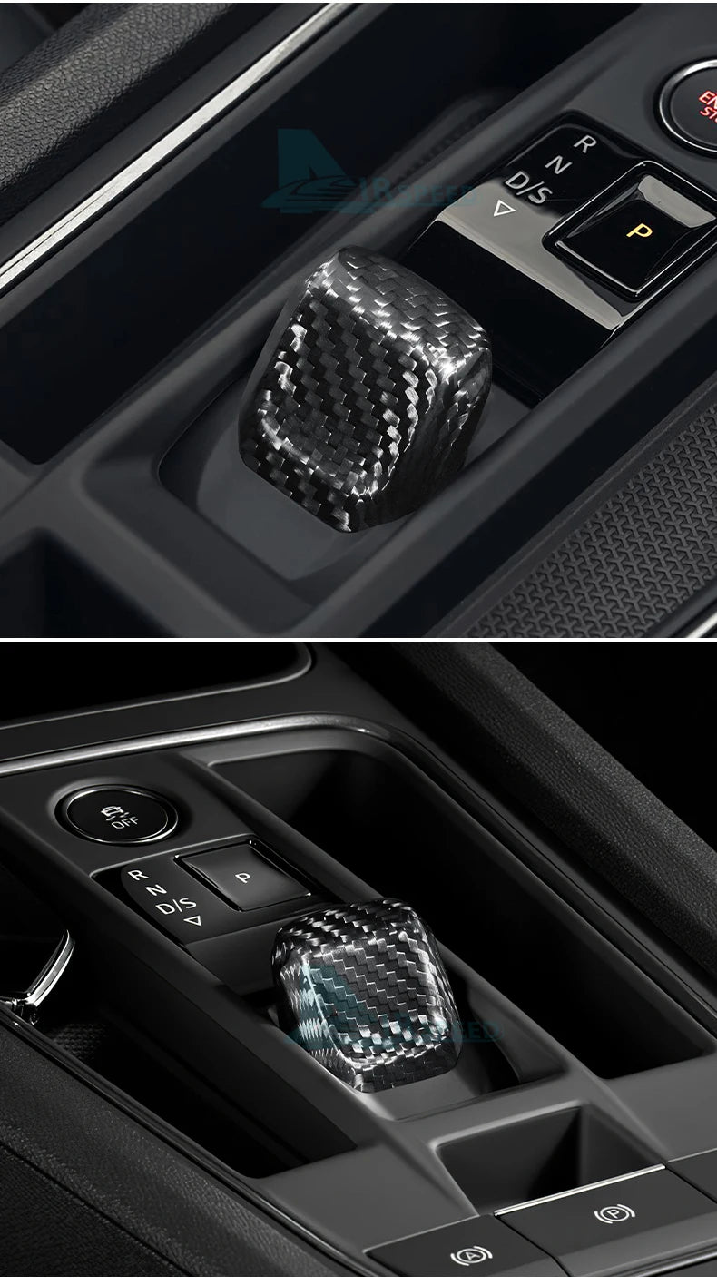 Carbon Fiber Gear Shift Knob Trim for Seat Leon and Cupra