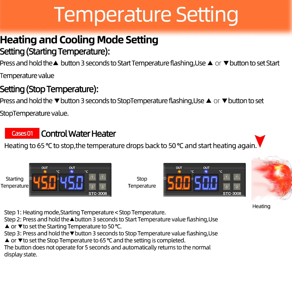 STC-3008 Dual-Relay Temperature Controller