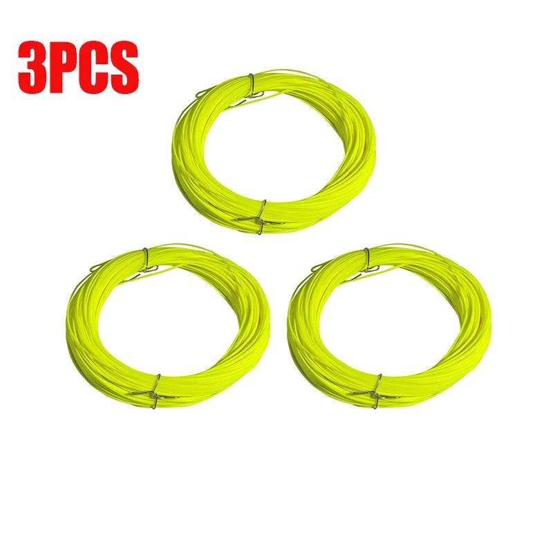 100ft, 1F-8F Weight Forward Floating Fly Fishing Line Fluo Front Welded Loop Fly Line, Fishing Goods, Pesca, Accessories