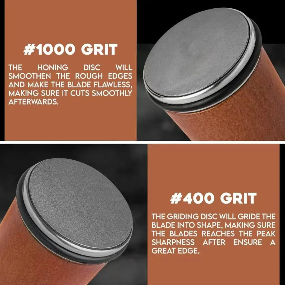 Rolling Knife Sharpener Magnetic Knife Holder Diamond Sharpening Stone Kit with 15 and 20 Degrees Angle Roller Kitchen Accessory 