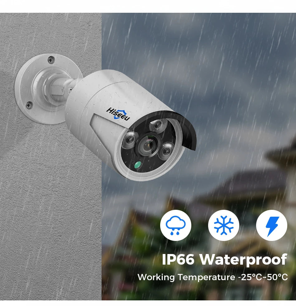 4MP/5MP PoE IP Security Camera with IR Night Vision