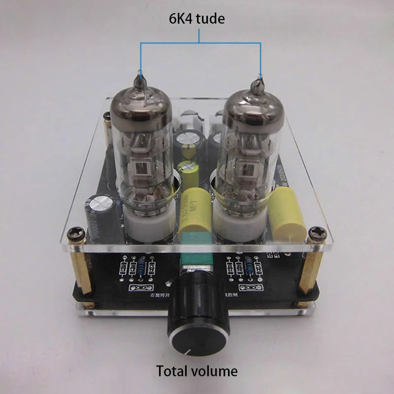 Modul elektrónkového audio predzosilňovača 6K4/6A2
