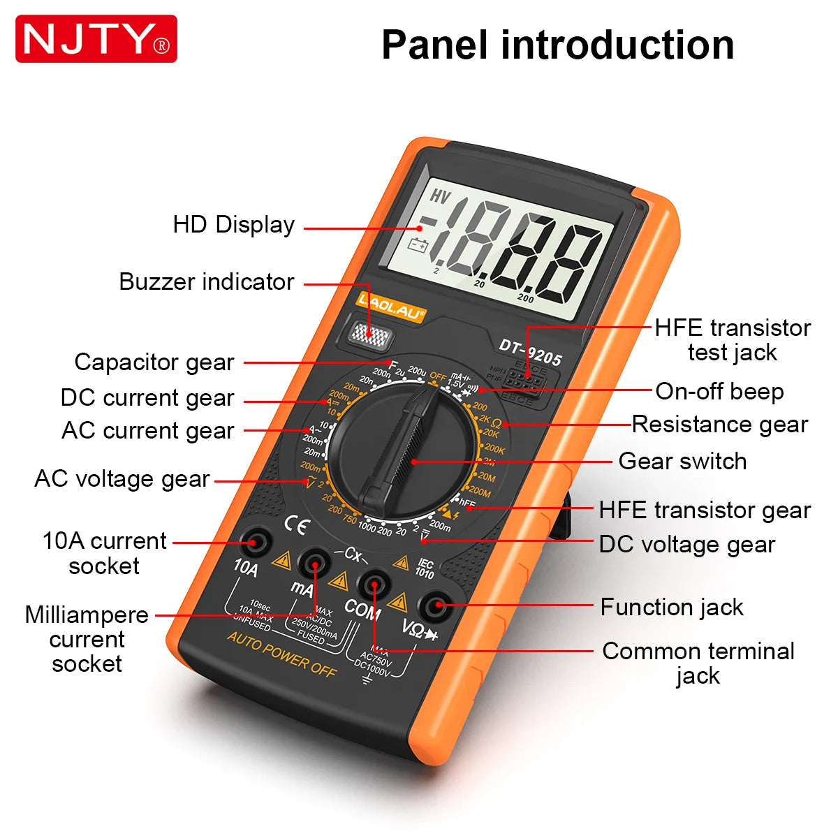 Manual-Range Digital Multimeter