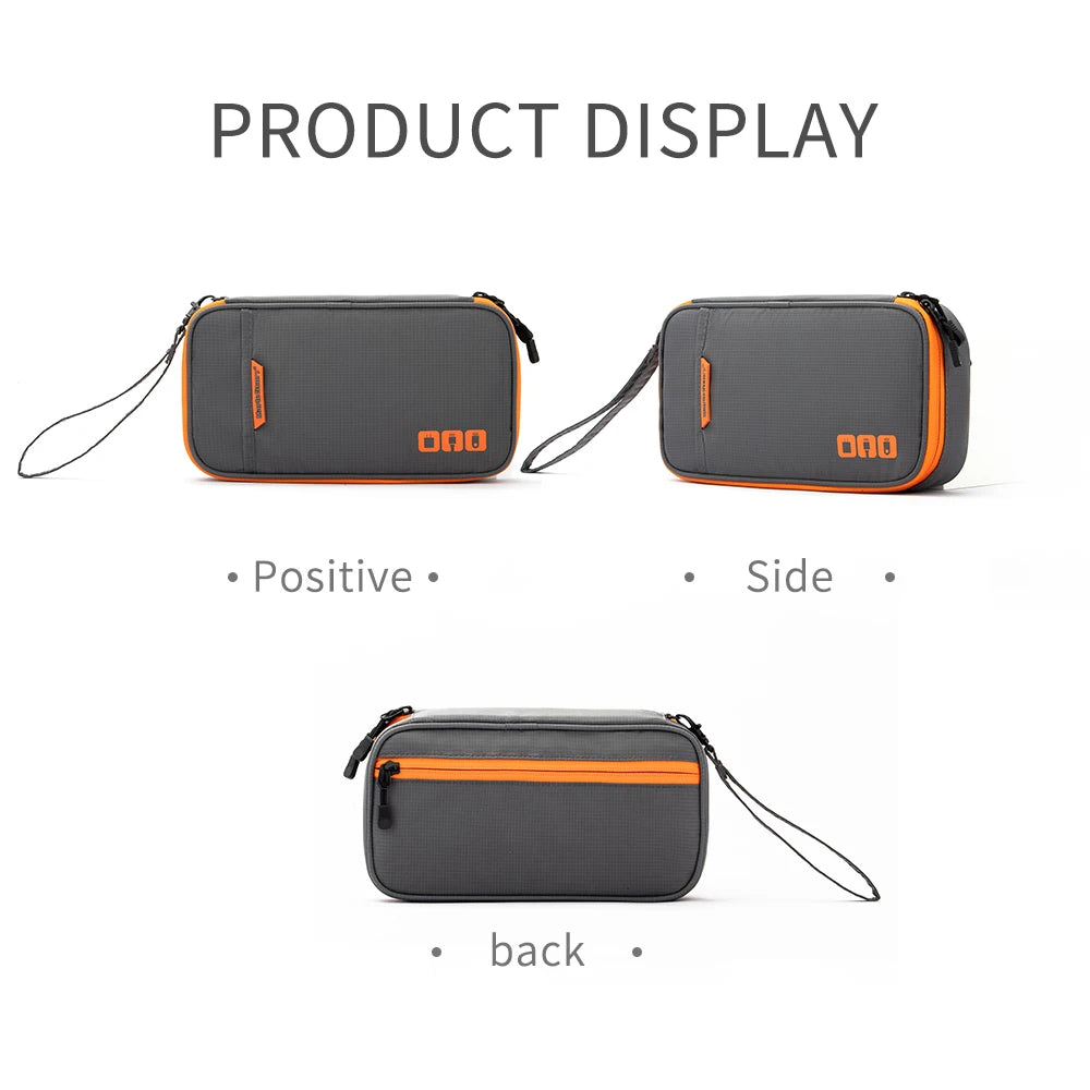Travel Cable and Electronics Organizer Pouch