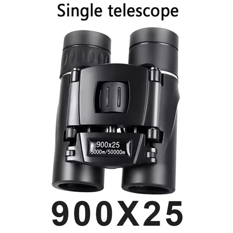 Binoculars 9000M Long Range 900x25 HD Folding Night Vision Mini Telescope FMC Optics For Hunting Sports Outdoor Camping Travel