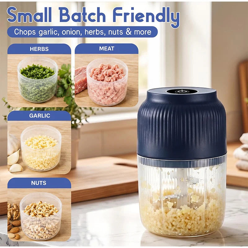 USB-Rechargeable Cordless Mini Food Chopper