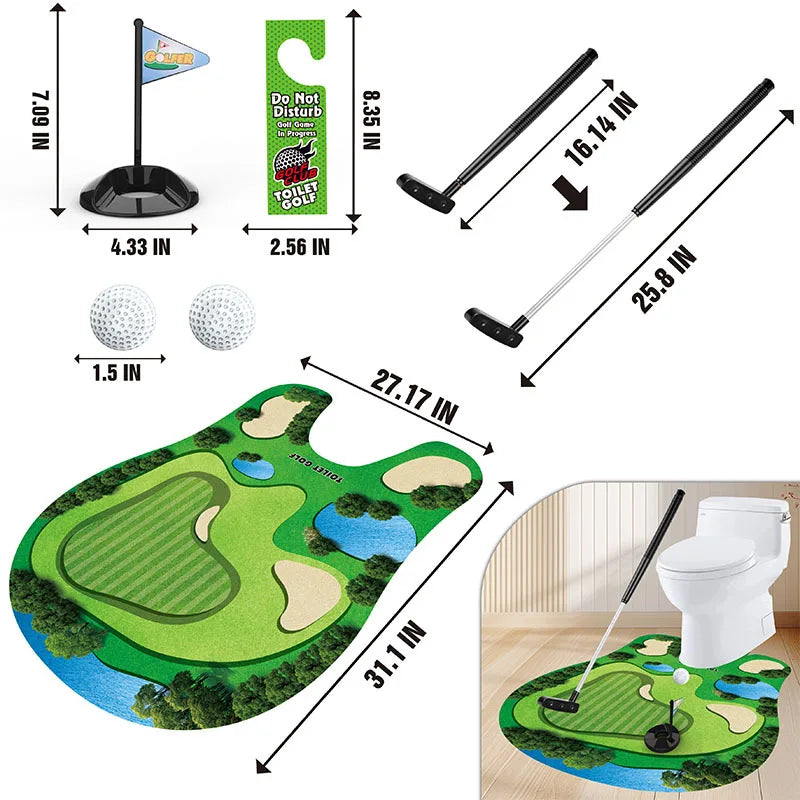 Toiletten-Golf-Simulator-Spielset