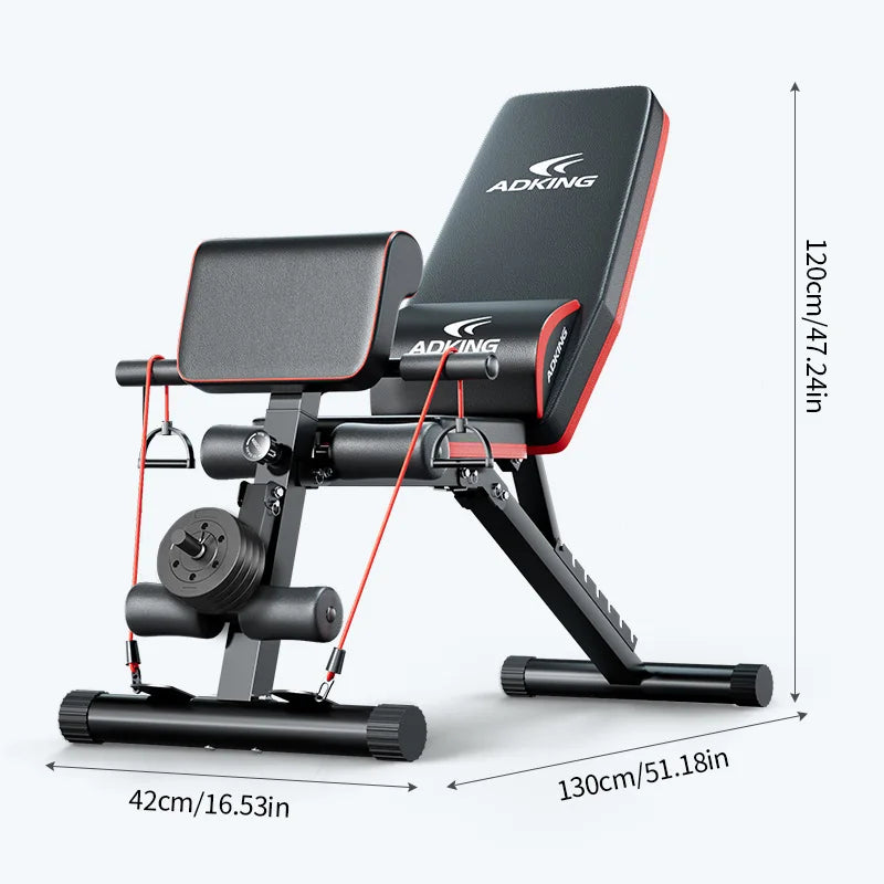 Adjustable Foldable Weight Bench for Full-Body Home Workouts
