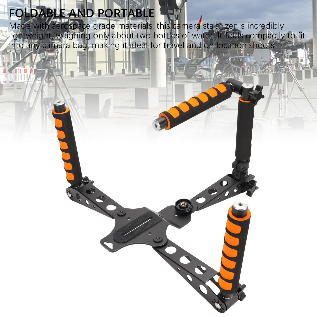 Folding Camera Shoulder Support Rig