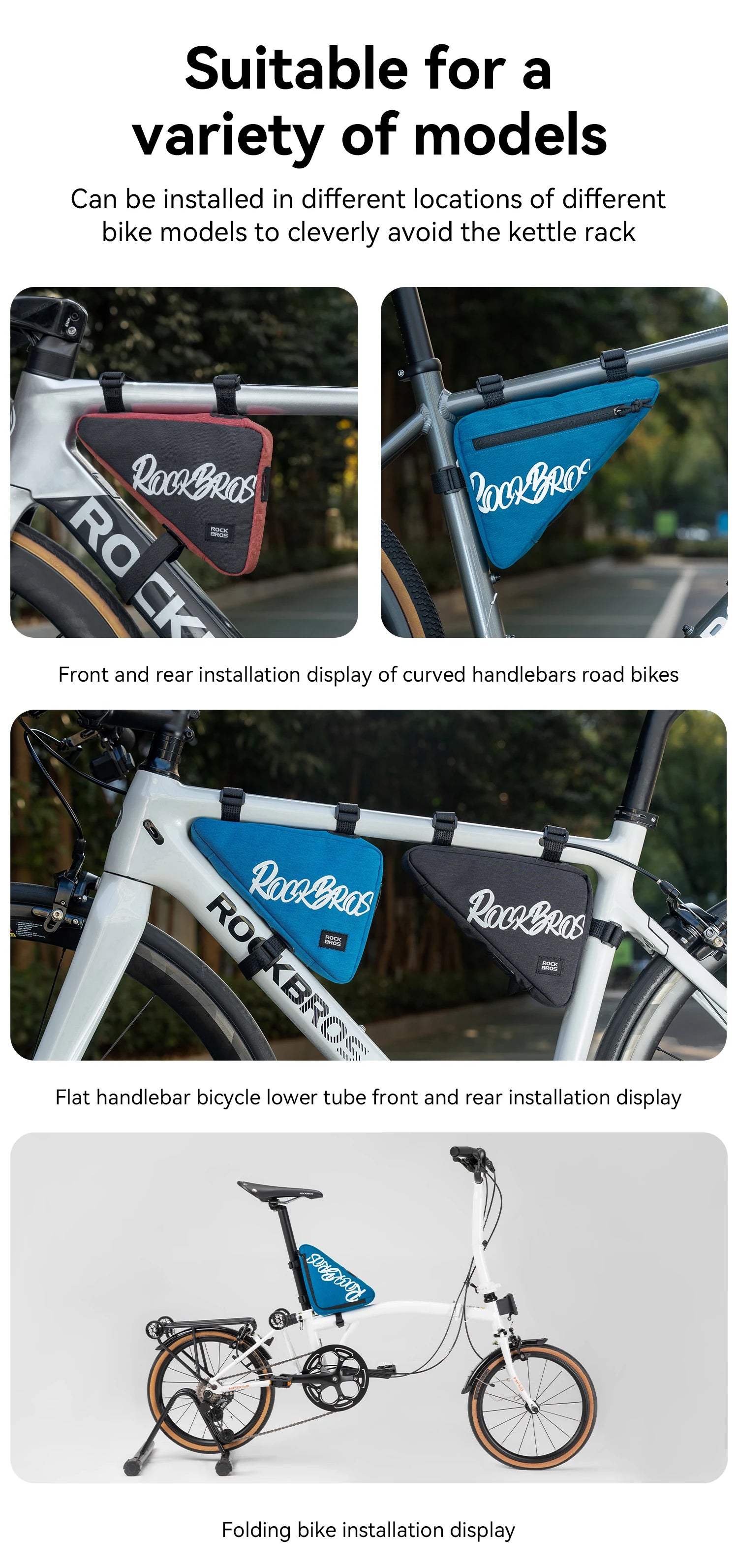 Waterproof Bicycle Top Tube Bag for Cycling Essentials
