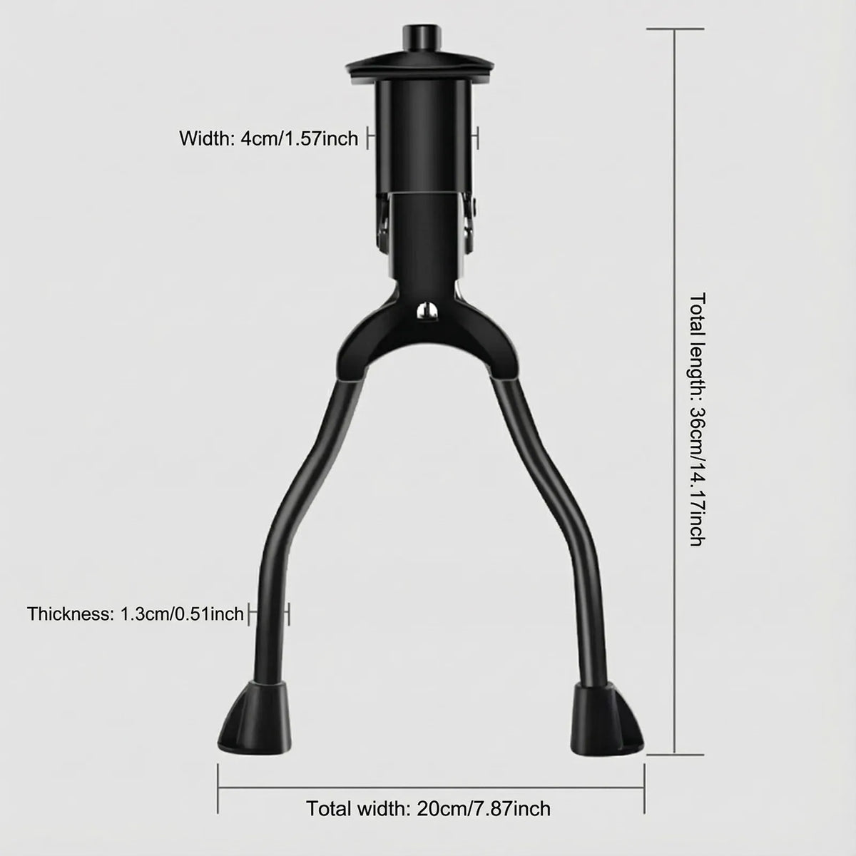 Adjustable Bike Kickstand, Steel, 150 kg Capacity